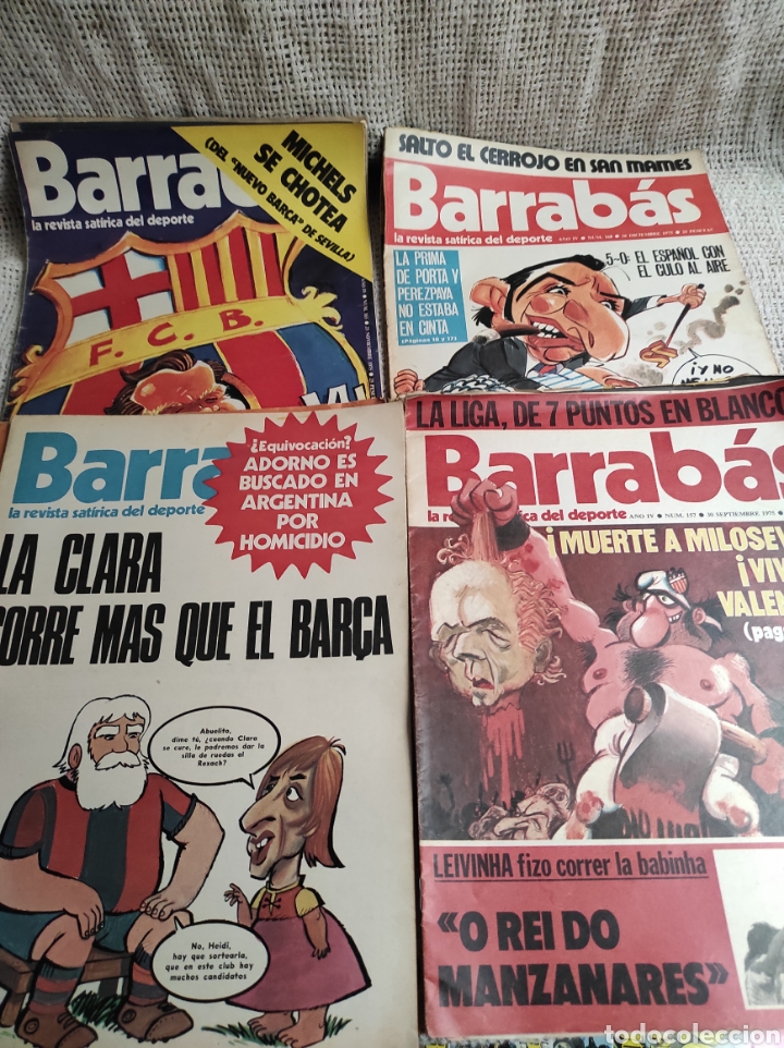 REVISTA BARRABAS - LOTE DE 20 EJEMPLARES - REVISTA SATIRICA DEL DEPORTE (Coleccionismo Deportivo - Revistas y Periódicos - Barrabás)