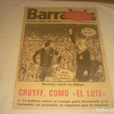 Coleccionismo deportivo: BARRABAS N. 124 , FEBRERO 1975 . CRUYFF COMO EL LUTE.