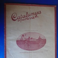 Coleccionismo deportivo: (XC-87)CATALUNYA SPORTIVA - 11-2-1920 - BISCAIA-CATALUNYA - ARCHIVO RICARD GRAELLS