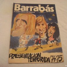 Coleccionismo deportivo: BARRABAS N. 96 , JULIO 1974