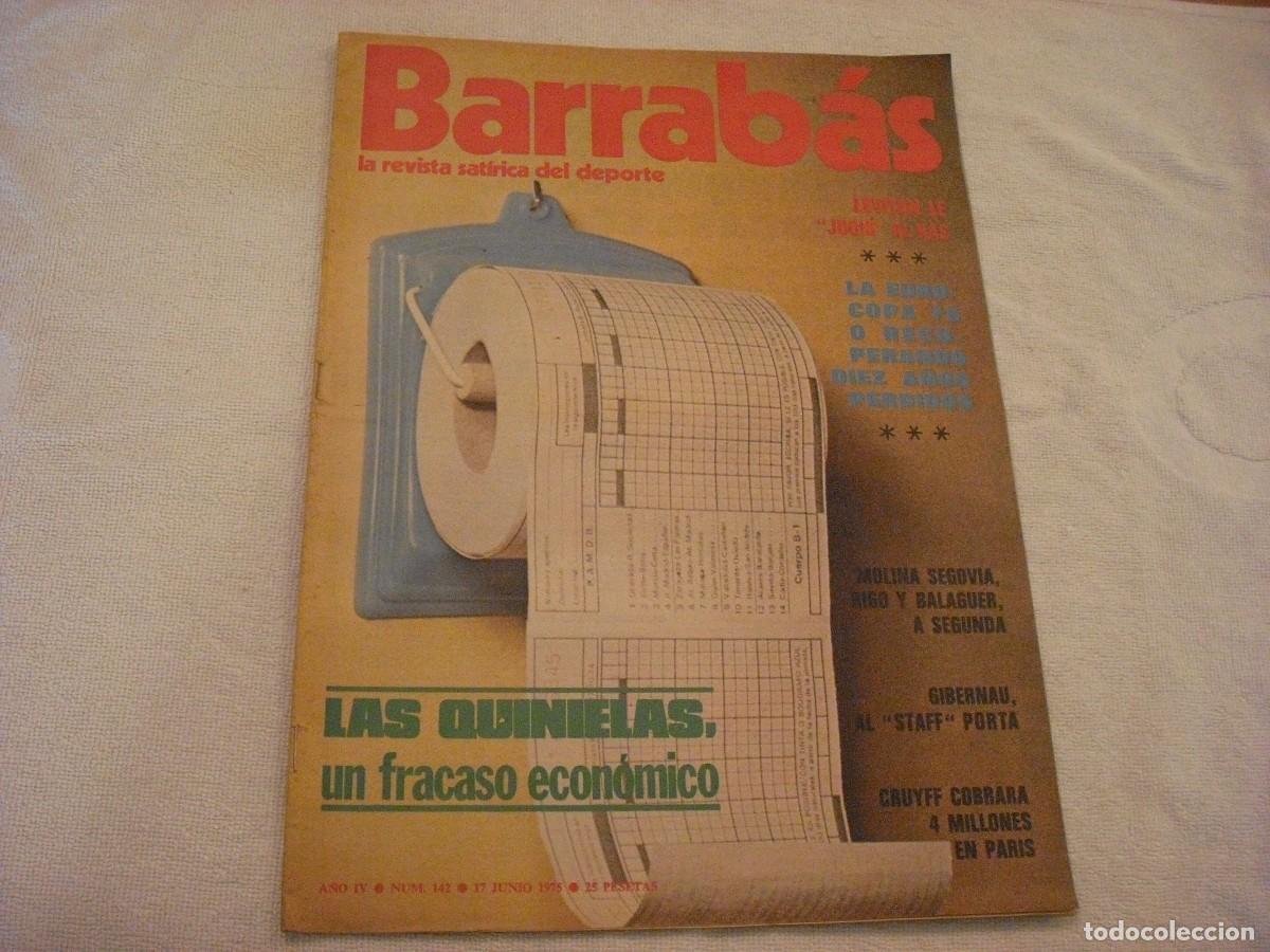 Coleccionismo deportivo: BARRABAS N. 142 , JUNIO 1975 - Foto 1