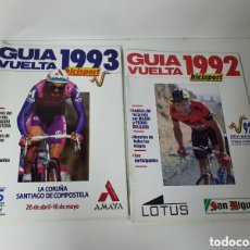 Coleccionismo deportivo: REVISTAS GUIA VUELTA CICLISTA 1992 Y 1993