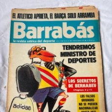 Coleccionismo deportivo: BARRABAS Nº 167. AÑO 1975. REVISTA SATÍRICA DEPORTIVA. SECRETOS DEL BERNABEU. VALENCIA.