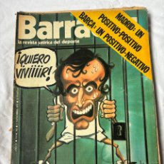 Coleccionismo deportivo: BARRABAS Nº 162. AÑO 1975. REVISTA SATÍRICA DEPORTIVA. ORIUNDOS AL BANQUILLO.