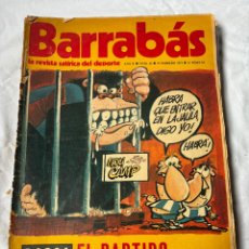 Coleccionismo deportivo: BARRABAS Nº 22. AÑO 1973. REVISTA SATÍRICA DEPORTIVA. BARÇA VS ESPAÑOL