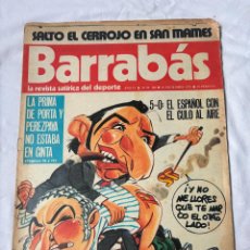 Coleccionismo deportivo: BARRABAS Nº 168. AÑO 1975. REVISTA SATÍRICA DEPORTIVA. MARCIAL Y REXACH.
