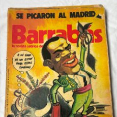 Coleccionismo deportivo: BARRABAS Nº 172. AÑO 1976. REVISTA SATÍRICA DEPORTIVA. REAL MADRID.
