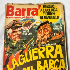 Coleccionismo deportivo: BARRABAS Nº 146. AÑO 1976. REVISTA SATÍRICA DEPORTIVA. LA GUERRA DEL BARÇA. CRUYFF AL BANQUILLO.