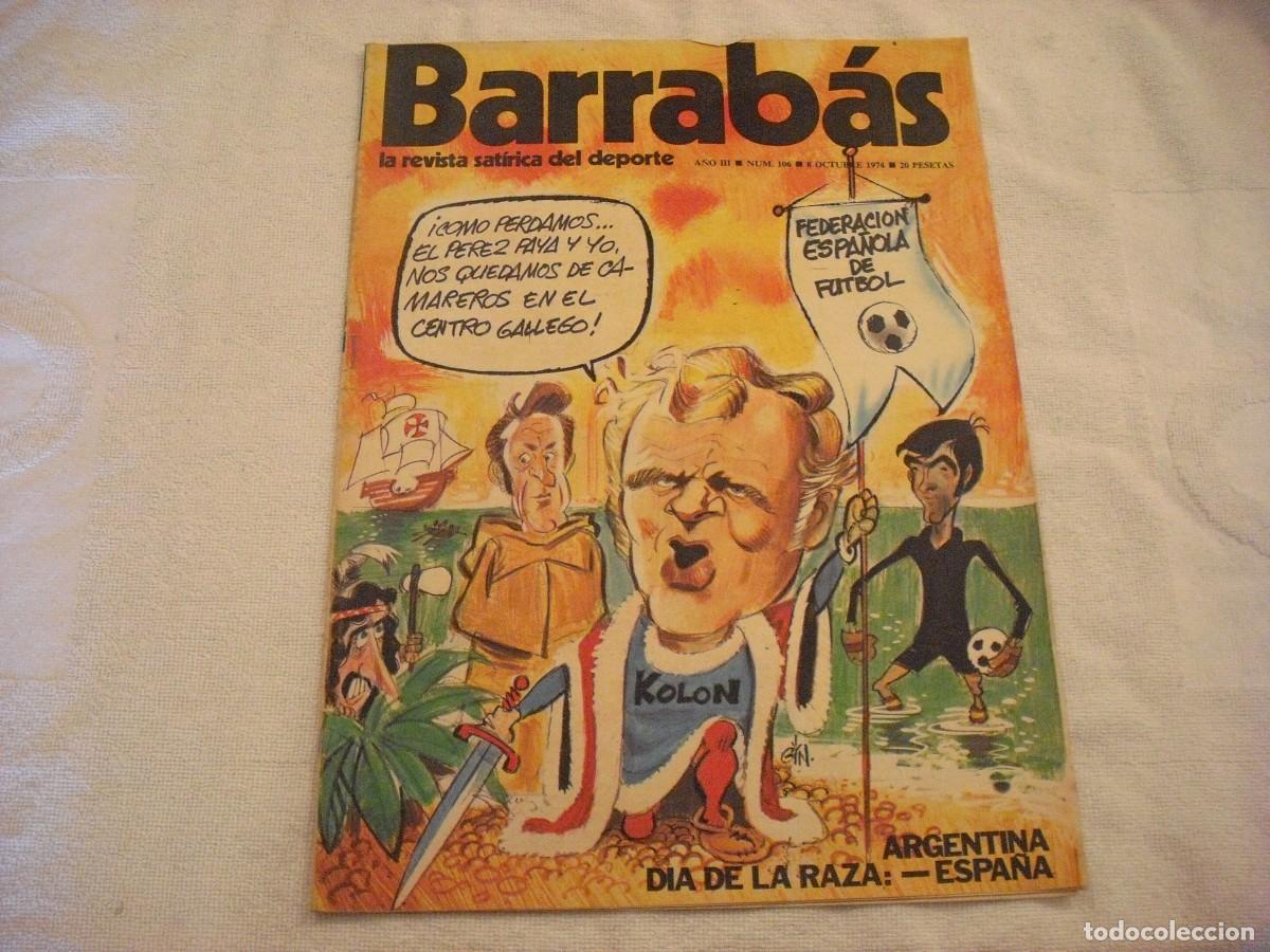 Coleccionismo deportivo: BARRABAS N. 106 . 1974 - Foto 1