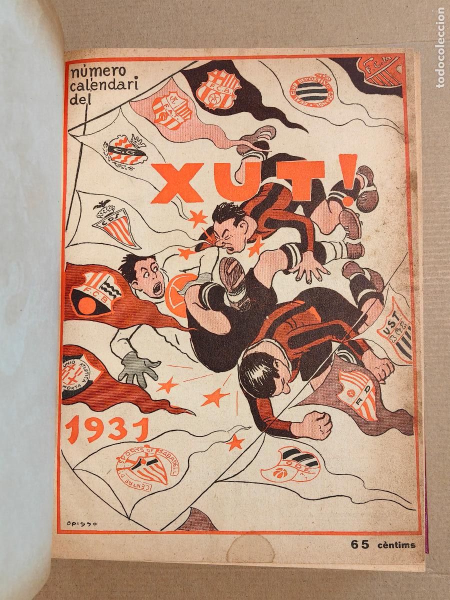 Sports collectibles: XUT REVISTA DEPORTIVA CATALANA TOMO ENCUADERNADO DE 1931