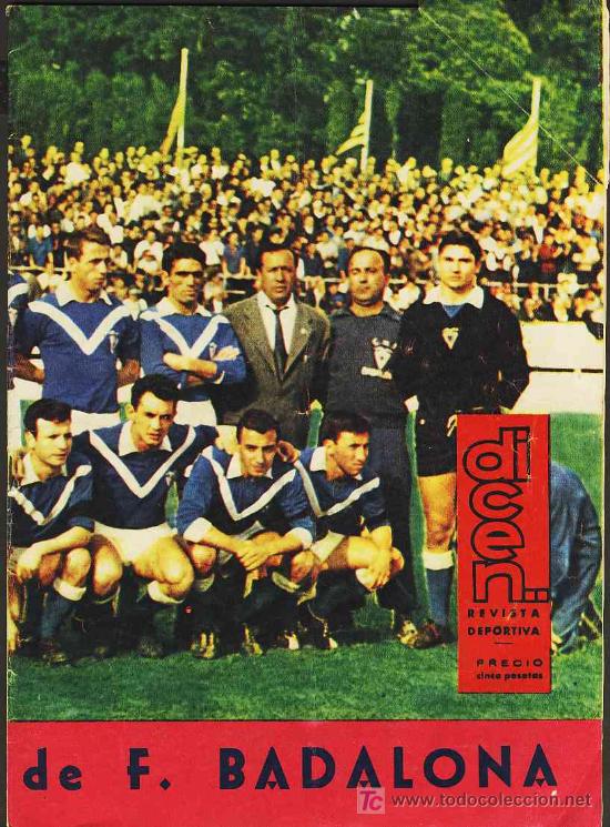 Collezionismo sportivo: Revista DICEN num.546 de 5-7-1963 portada equipo del BADALONA ascendido  a Segunda Division