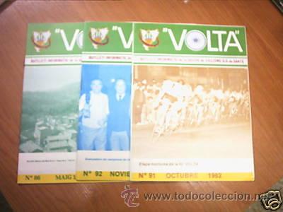 Coleccionismo deportivo: VOLTA. LOTE 3 BOLETINES CICLISMO U.D. SANTS.1982 L6504