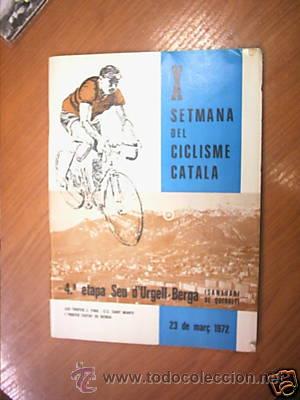 Coleccionismo deportivo: X SEMANA DEL CICLISME CATALA. 4&ordf; ETAPA. 1972. L6502