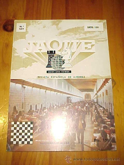 Sports collectibles: JAQUE. N&ordm; 109. REVISTA ESPA&Ntilde;OLA DE AJEDREZ. ENERO 1981.*