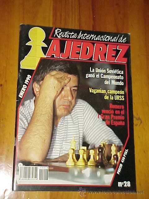 Coleccionismo deportivo: REVISTA INTERNACIONAL DE AJEDREZ N&ordm; 28. ENERO 1990. ROMERO VENCI&Oacute; EN EL I GRAN PREMIO DE ESPA&Ntilde;A...*
