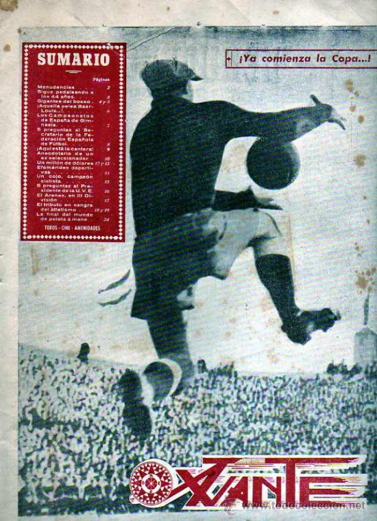 Sports collectibles: REVISTA DEPORTIVA AVANTE N&ordm; 5 ( 1944 )