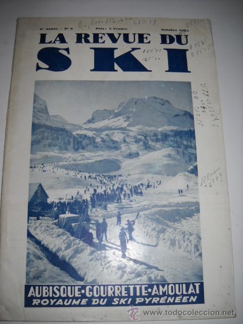 Coleccionismo deportivo: REVISTA FRANCESA DE SKI: LA REVUE DU SKI, n&ordm; 8. octubre 1935. Fotograf&iacute;as.