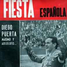 Coleccionismo deportivo: REVISTA. TOROS. TAURINO. FIESTA ESPAÑOLA. DIEGO PUERTA. . Lote 19841678