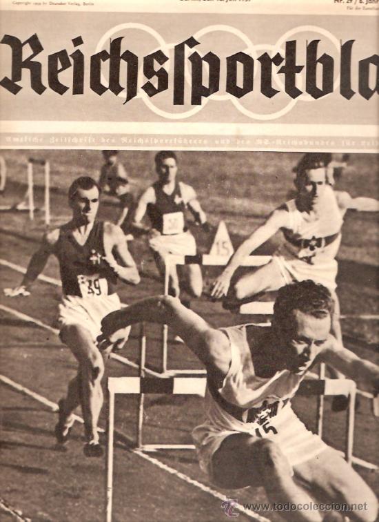 Collectionnisme sportif: Revista Reichsportblatt n&ordm; 29 julio 1939