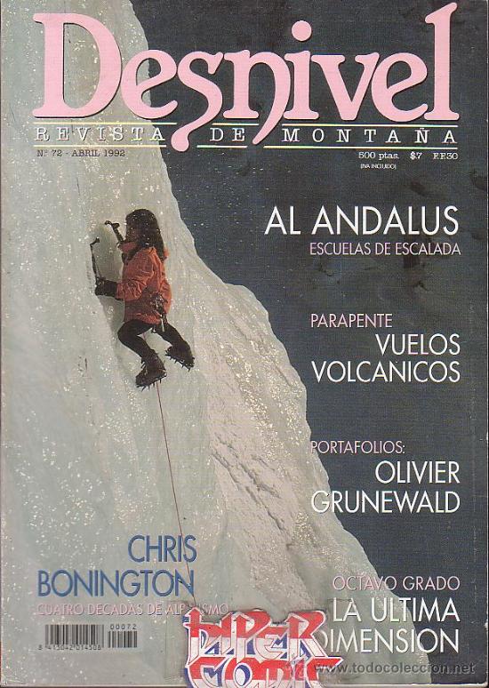 Coleccionismo deportivo: DESNIVEL N&ordm; 72 , REVISTA DE MONTA&Ntilde;A - editada - 1992