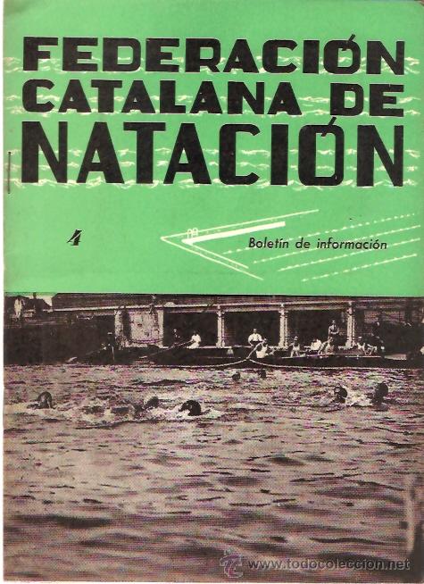 Sports collectibles: BOLETIN FEDERACION CATALANA NATACION N&ordm;4 1944