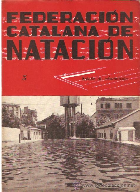 Sports collectibles: BOLETIN FEDERACION CATALANA NATACION N&ordm; 5 1944