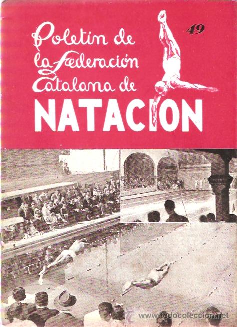 Sports collectibles: BOLETIN FEDERACION CATALANA NATACION N&ordm; 49 1948