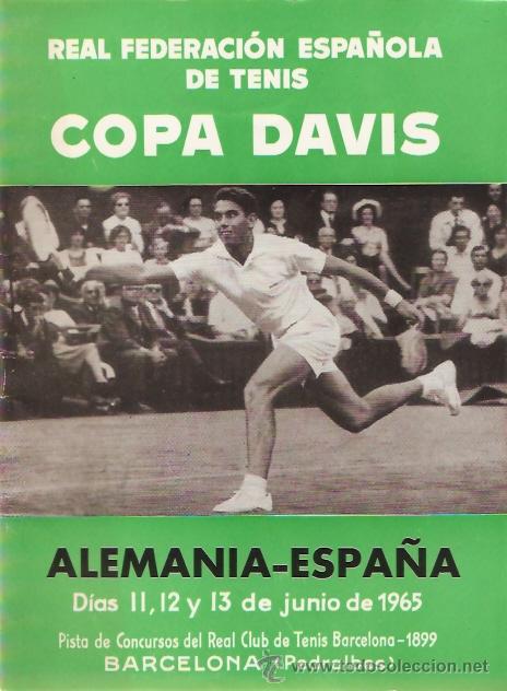 Sports collectibles: PROGRAMA OFICIAL COPA DAVIS TENIS JUNIO 1965 ALEMANIA - ESPA&Ntilde;A
