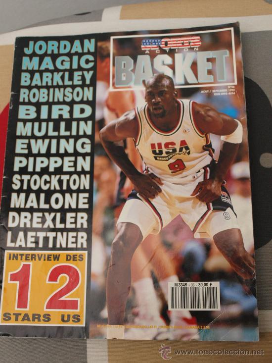 Coleccionismo deportivo: REVISTA BALONCESTO MICHAEL JORDAN NBA ESPECIAL DREAM TEAM 1992 ACTION BASKET