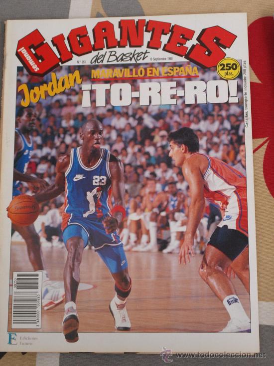 Coleccionismo deportivo: REVISTA BALONCESTO GIGANTES BASKET 253 SEPTIEMBRE 1990 MICHAEL JORDAN EN ESPA&Ntilde;A