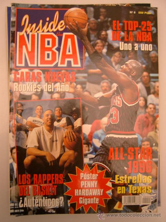 Coleccionismo deportivo: REVISTA BALONCESTO MONOGRAFICO NBA INSIDE THE NBA MICHAEL JORDAN ALL STAR 1996 TOP 25 NBA