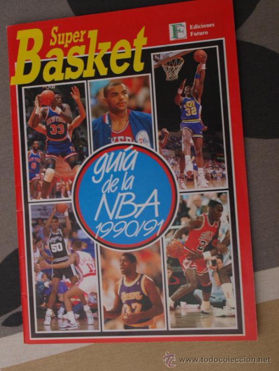 Coleccionismo deportivo: REVISTA BALONCESTO NBA SUPERBASKET MICHAEL JORDAN GUIA NBA 1990-91 BARKLEY MAGIC EWING ROBINSON