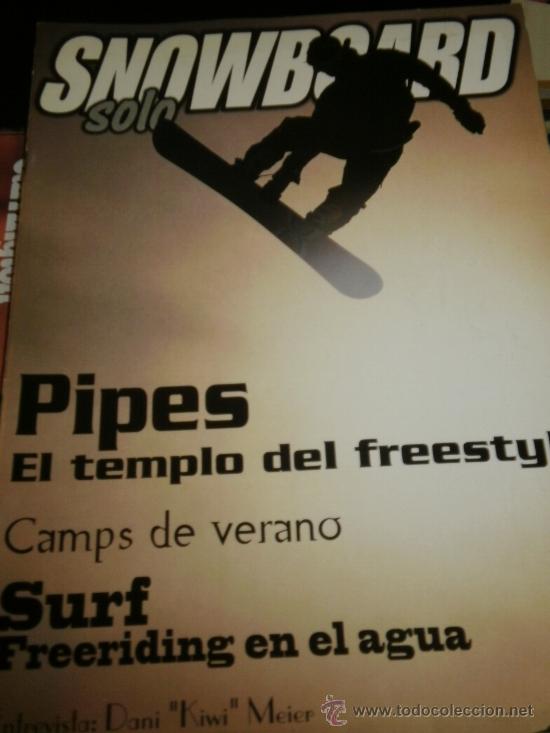 Coleccionismo deportivo: SOLO SNOWBOARD N&ordm;.4 MARZO 1999 - QUIKSILVER / EMERY / NO FEAR / O'NEILL / AIRWALK / ADIDAS