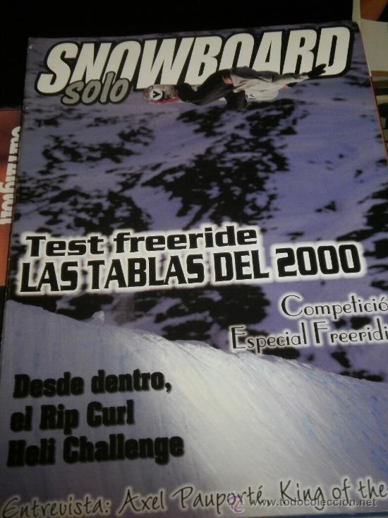 Coleccionismo deportivo: SOLO SNOWBOARD N&ordm;.6 ENERO 2000 - QUIKSILVER / EMERY / NO FEAR / O'NEILL / AIRWALK / ADIDAS