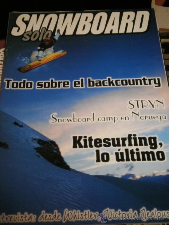 Coleccionismo deportivo: SOLO SNOWBOARD N&ordm;.8 MARZO 2000 - QUIKSILVER / EMERY / NO FEAR / O'NEILL / AIRWALK / ADIDAS