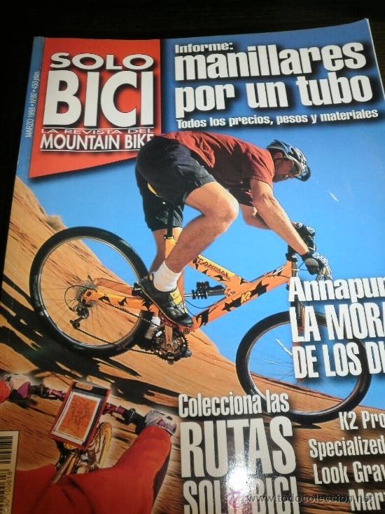 Coleccionismo deportivo: SOLO BICI LA REVISTA DEL MOUNTAIN BIKE N&ordm; 82 - GIANT- SHIMANO - ALPINESTARS - ORBEA - ZEUS - MONTY