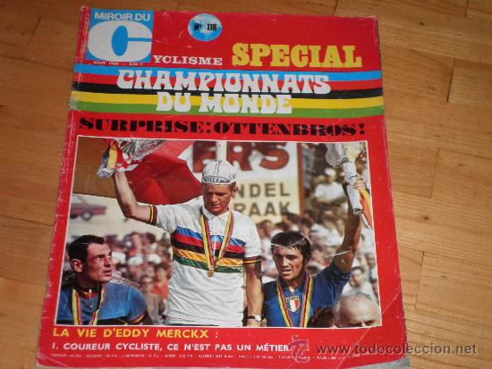Coleccionismo deportivo: Ciclismo. Miroir du Cyclisme n&ordm;118. Agosto 1969. Campeonatos del Mundo. Especial