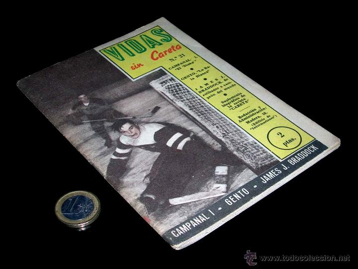 Collezionismo sportivo: N&ordm; 21 Campanal, Gento, James J. Braddock. Vidas sin Careta, original 1955