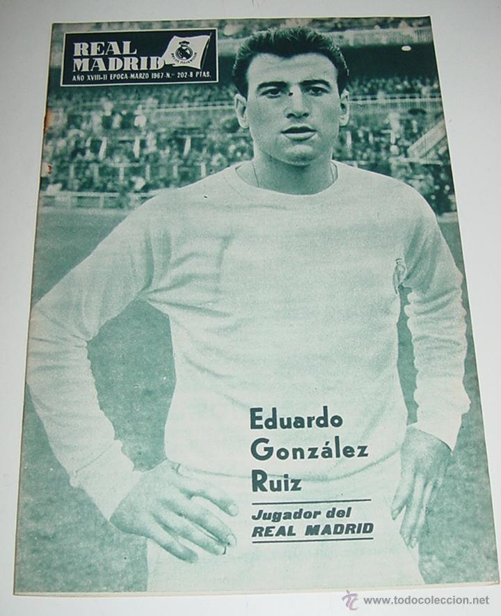 Sammelleidenschaft Sport: ANTIGUA REVISTA DEL REAL MADRID N&ordm; 202 - MARZO DE 1967 - 30 PAGINAS - MIDE 31 X 21,50 CMS. - FUTBOL