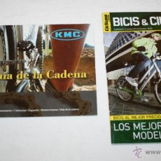 Coleccionismo deportivo: LOTE DE 2 REVISTAS - BICIS & CIUDAD DE CICLISMO A FONDO + GUIA DE LA CADENA DE KMC. Lote 43724140