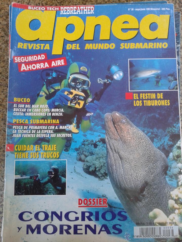 Coleccionismo deportivo: REVISTA APNEA -- N&ordm; 36 -- MAYO/JUNIO 1997 --