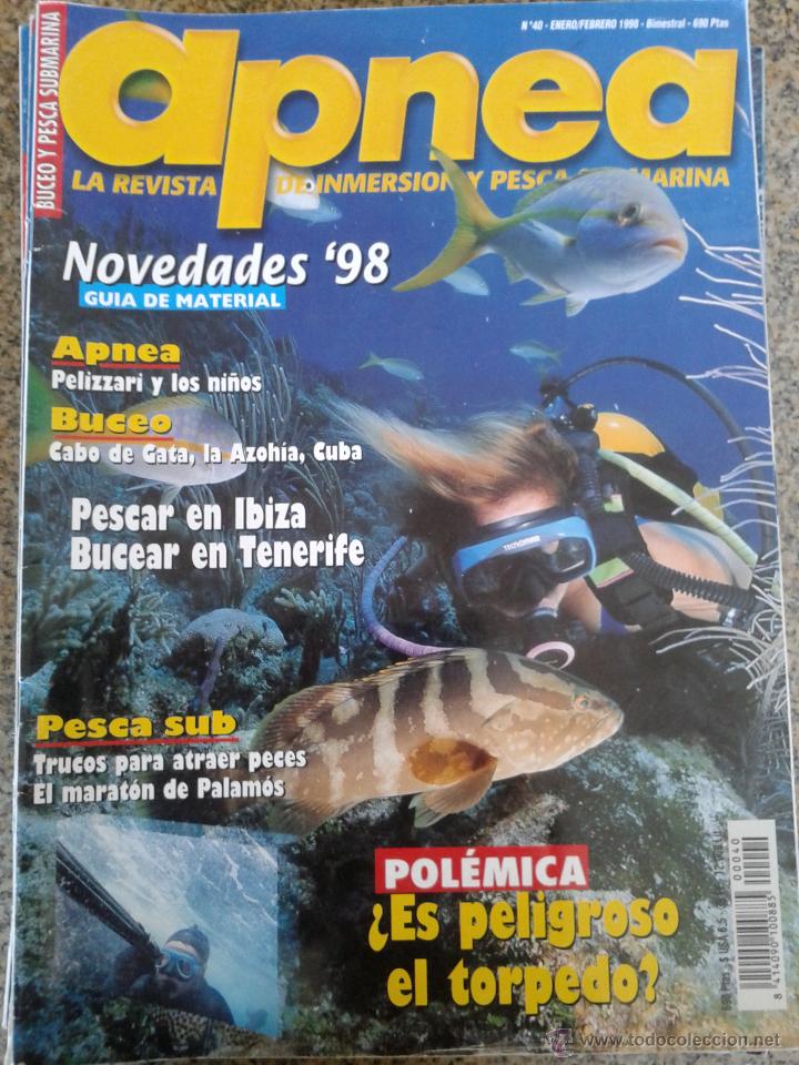Coleccionismo deportivo: REVISTA APNEA -- N&ordm; 40 -- ENERO/FEBRERO 1998 --