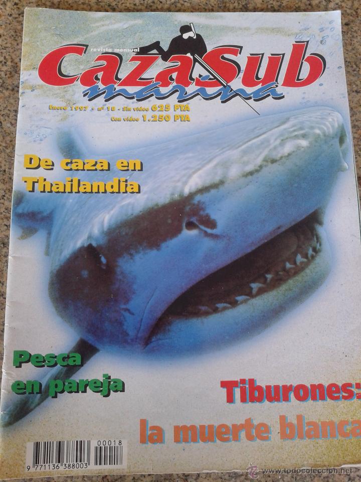 Coleccionismo deportivo: REVISTA - CAZA SUBMARINA - N&ordm; 18 - ENERO 1997 -- TIBURONES --