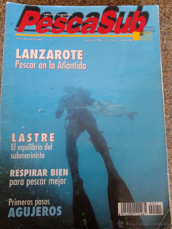 Coleccionismo deportivo: REVISTA PESCA SUBMARINA -- N&ordm; 11 - JUNIO 1996 -- LANZAROTE, PESCAR EL LA ATLANTIDA --