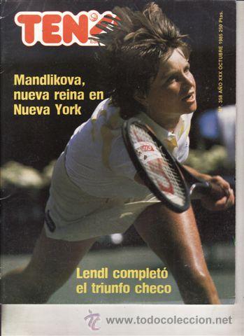 Sports collectibles: REVISTA TENIS ESPA&Ntilde;OL N&ordm; 358 A&Ntilde;O 1985. LENDL NUEVO REY USA. BECKER Y SU SUERTE. ASES AL TAMIZ.