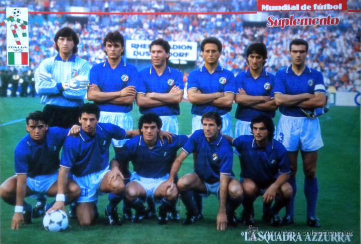 Coleccionismo deportivo: FASCICULO 1 FUTBOL HISTORIA DE LOS MUNDIALES POSTER SELECCION ITALIANA SQUADRA AZZURRA FIFA WOR