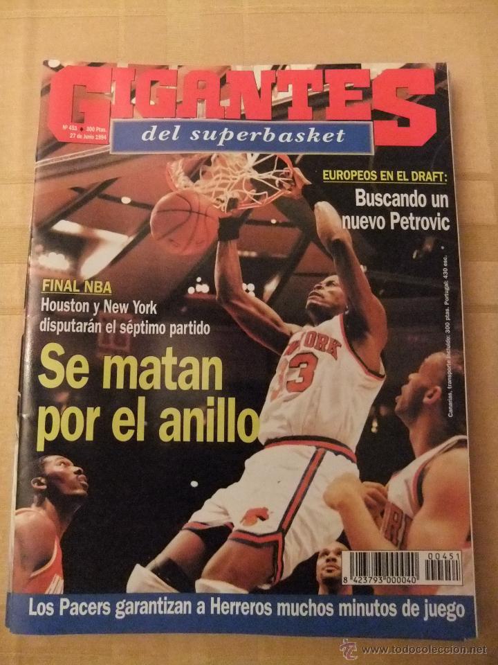 Sammelleidenschaft Sport: GIGANTES DEL SUPERBASKET, 451, 27-06-1994. HOUSTON - NEW YORK.