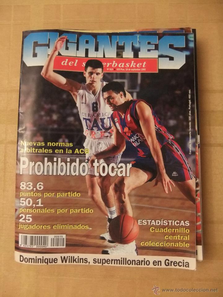 Sammelleidenschaft Sport: GIGANTES DEL SUPERBASKET, 515, 18-09-1995. UNICAJA, BARCELONA, REAL MADRID.