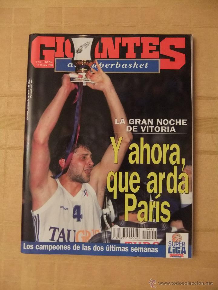 Sammelleidenschaft Sport: GIGANTES DEL SUPERBASKET, 542, 19-03-1996. TAUGRES VITORIA.