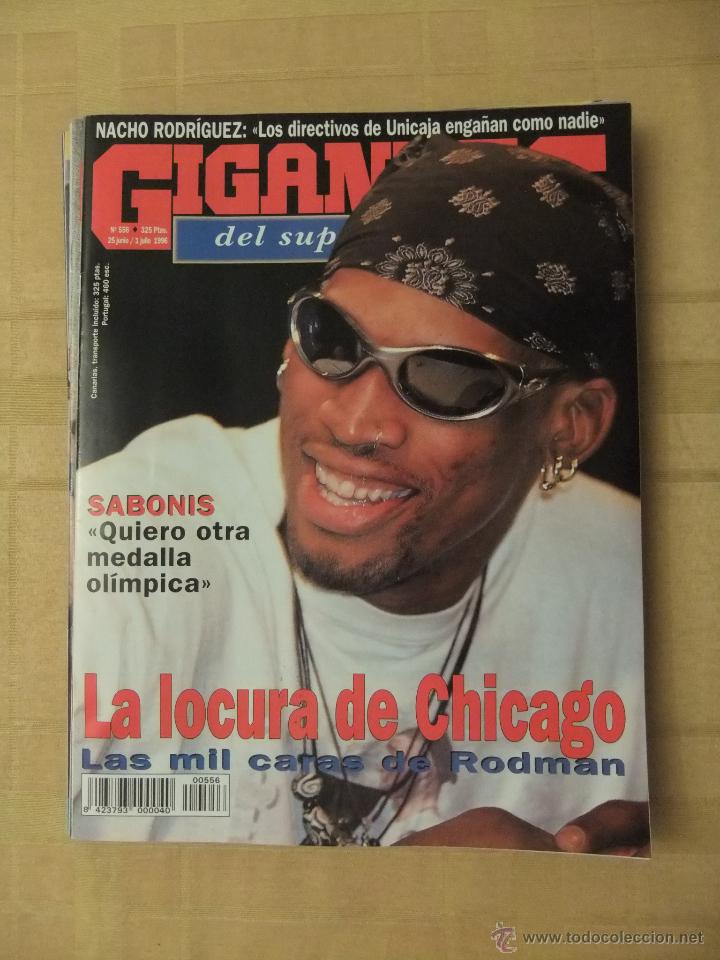 Sammelleidenschaft Sport: GIGANTES DEL SUPERBASKET, 556, 25-06-1996. DENNIS RODMAN, ARVYDAS SABONIS.